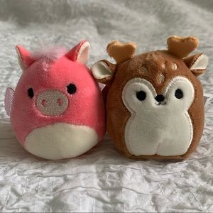 Squishmallow Mircomallow Pig & Deer!